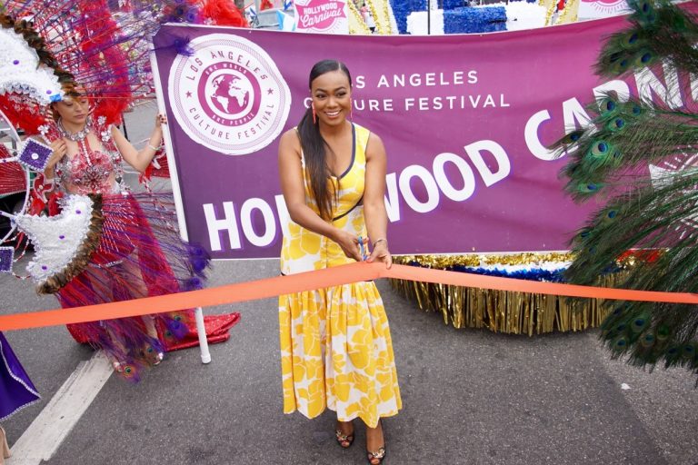 Tatyana Ali, the Grand Marshal for the Annual Los Angeles Culture Parade & Festival